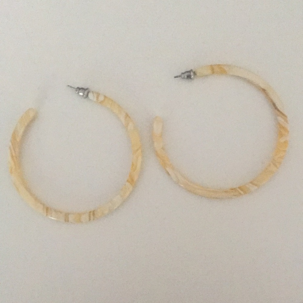 Machete hoop earrings
